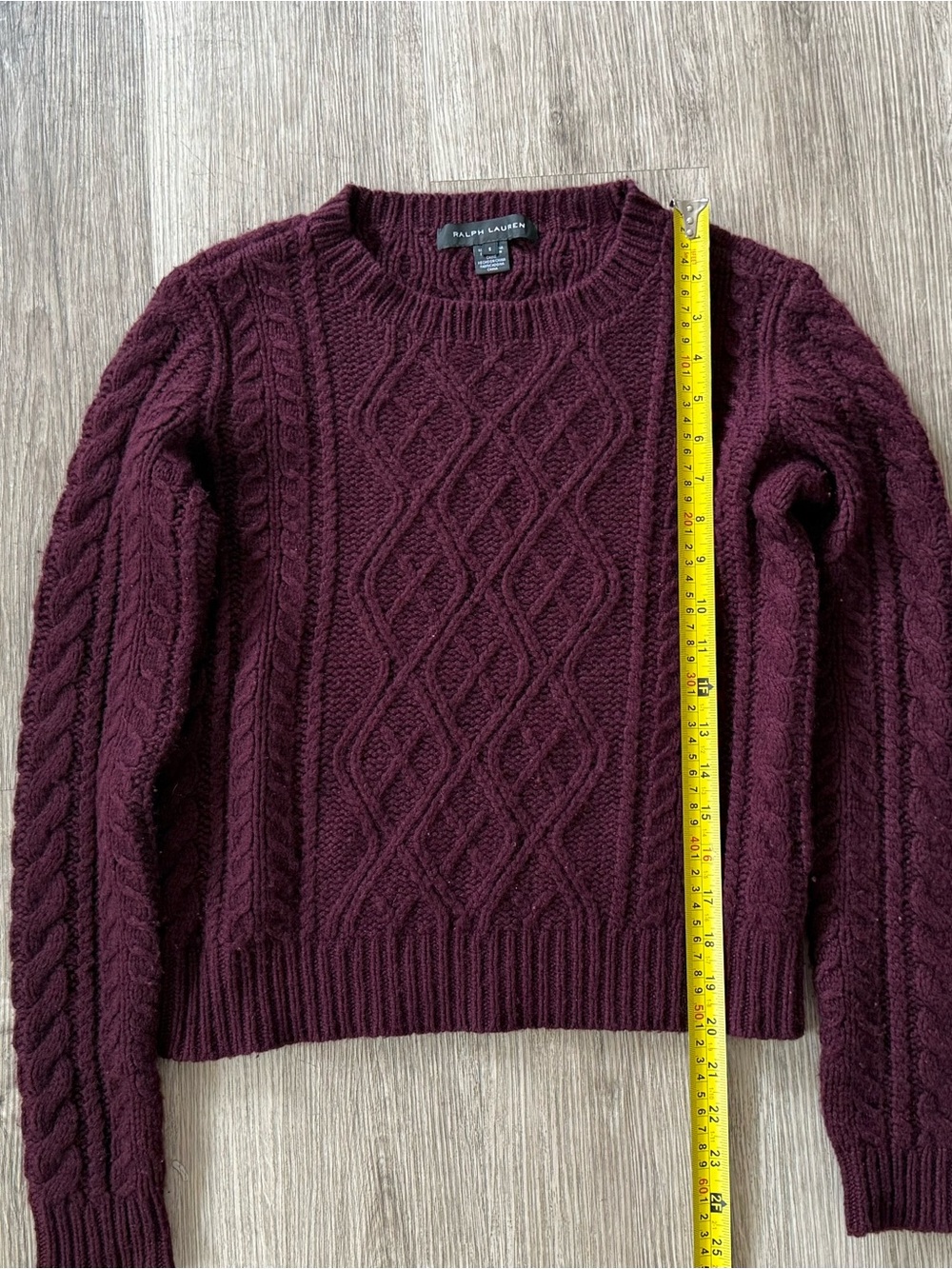Ralph Lauren Black Label 100% Cashmere Cable Knit Sweater S - Picture 6 of 10